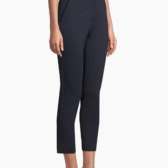 Max Mara Ultramarine Navy Pegno Knit Cropped Ankle Trousers US 8 - Picture 4 of 9